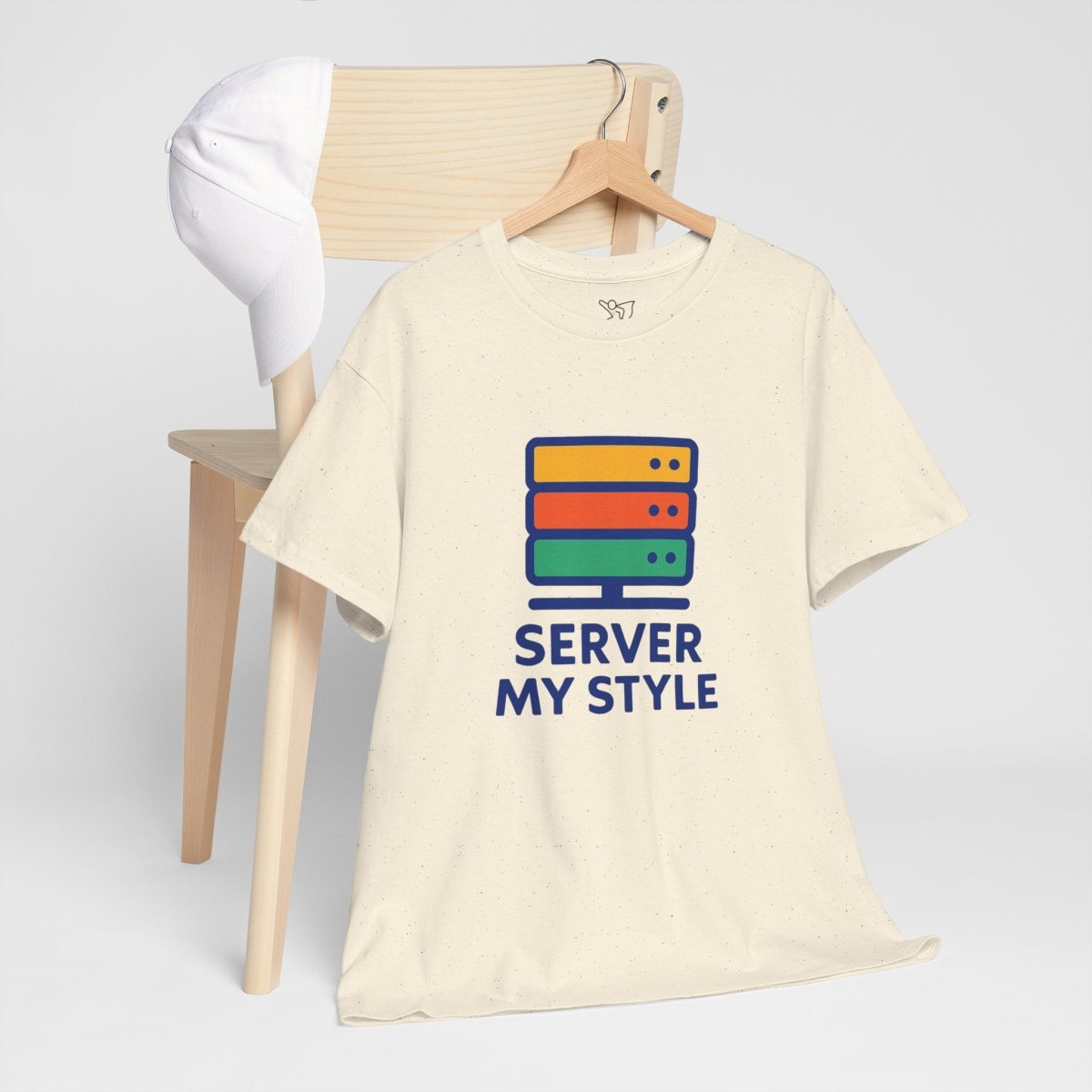 "Server My Style" Unisex Heavy Cotton Tee, Tech Humor Shirt, Geeky Gift, Casual Wear, Birthday Present, Everyday Comfort CW - 1 Royal Blue - AI Tee Hero