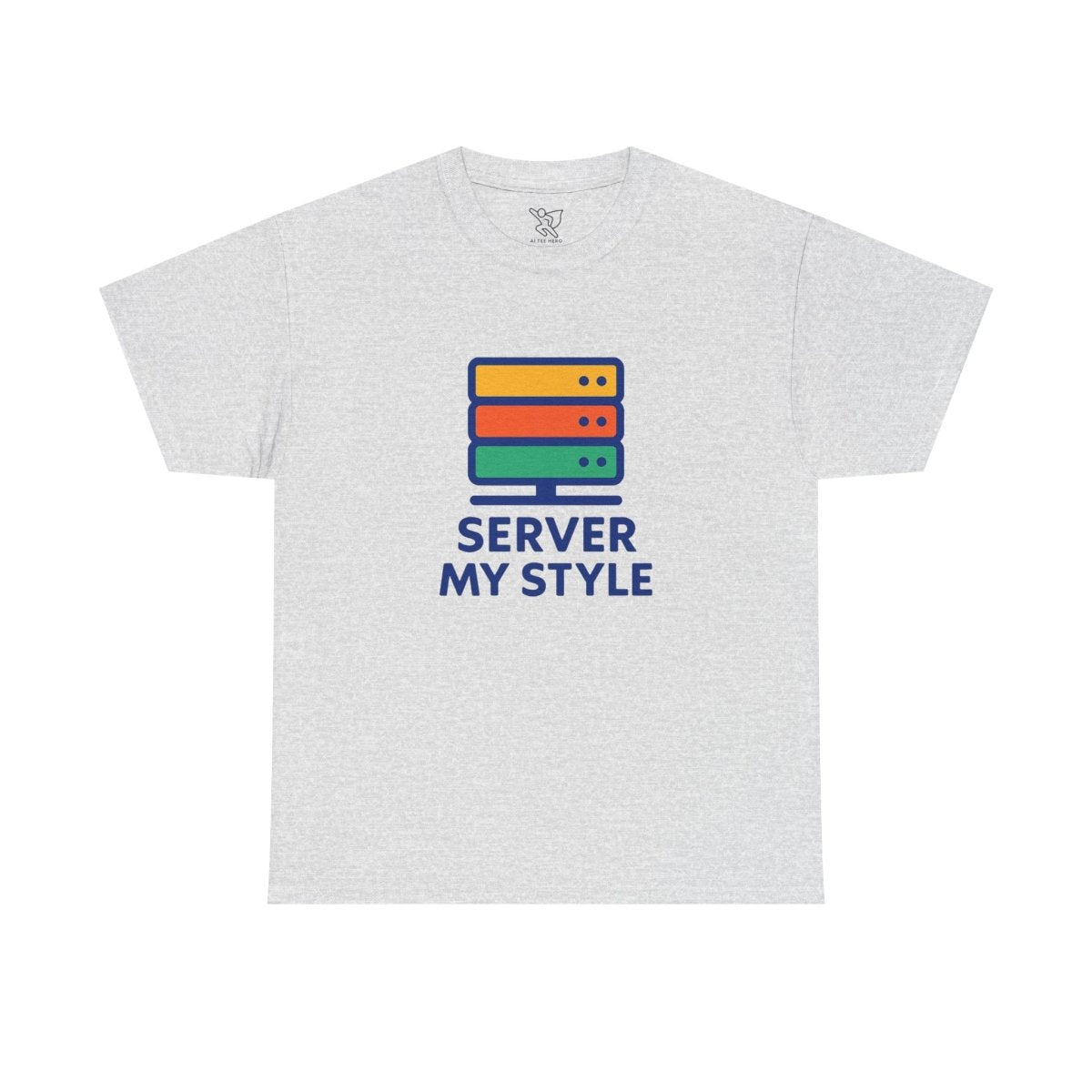 "Server My Style" Unisex Heavy Cotton Tee, Tech Humor Shirt, Geeky Gift, Casual Wear, Birthday Present, Everyday Comfort CW - 1 Royal Blue - AI Tee Hero