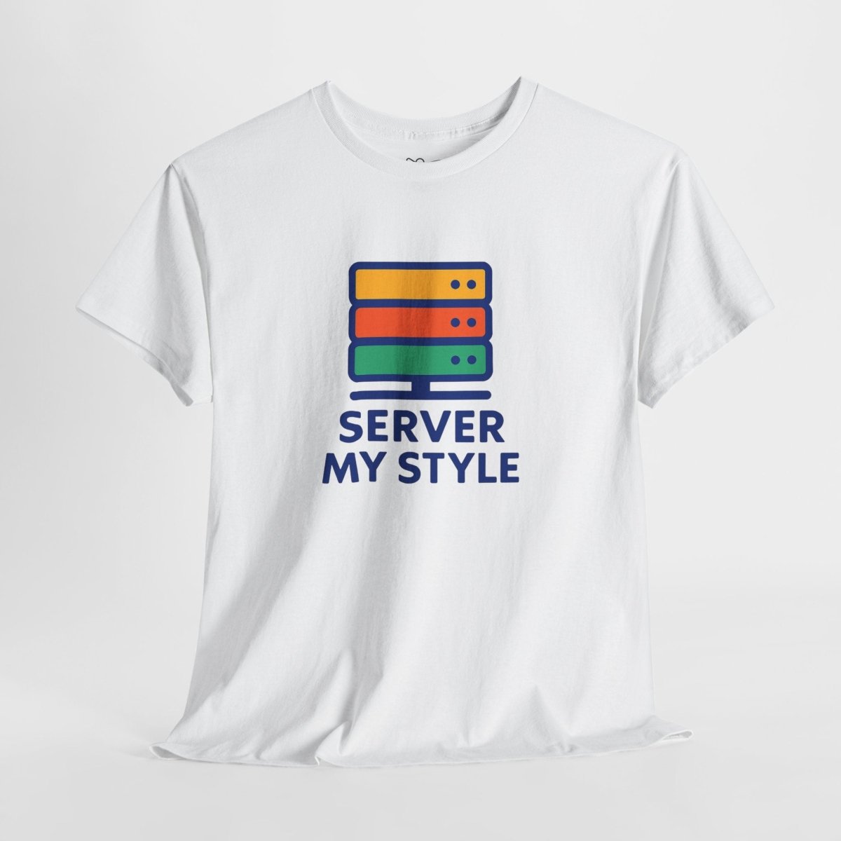 "Server My Style" Unisex Heavy Cotton Tee, Tech Humor Shirt, Geeky Gift, Casual Wear, Birthday Present, Everyday Comfort CW - 1 Royal Blue - AI Tee Hero