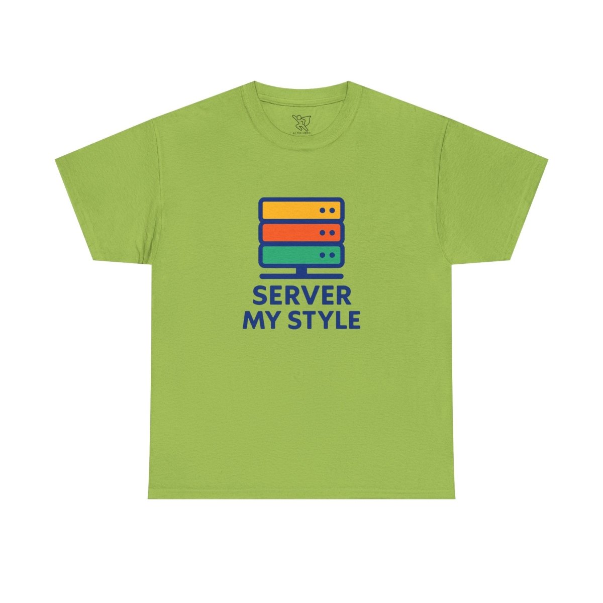 "Server My Style" Unisex Heavy Cotton Tee, Tech Humor Shirt, Geeky Gift, Casual Wear, Birthday Present, Everyday Comfort CW - 1 Royal Blue - AI Tee Hero