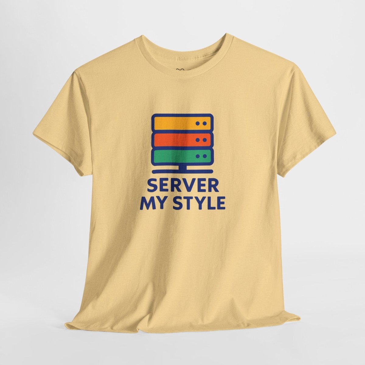 "Server My Style" Unisex Heavy Cotton Tee, Tech Humor Shirt, Geeky Gift, Casual Wear, Birthday Present, Everyday Comfort CW - 1 Royal Blue - AI Tee Hero