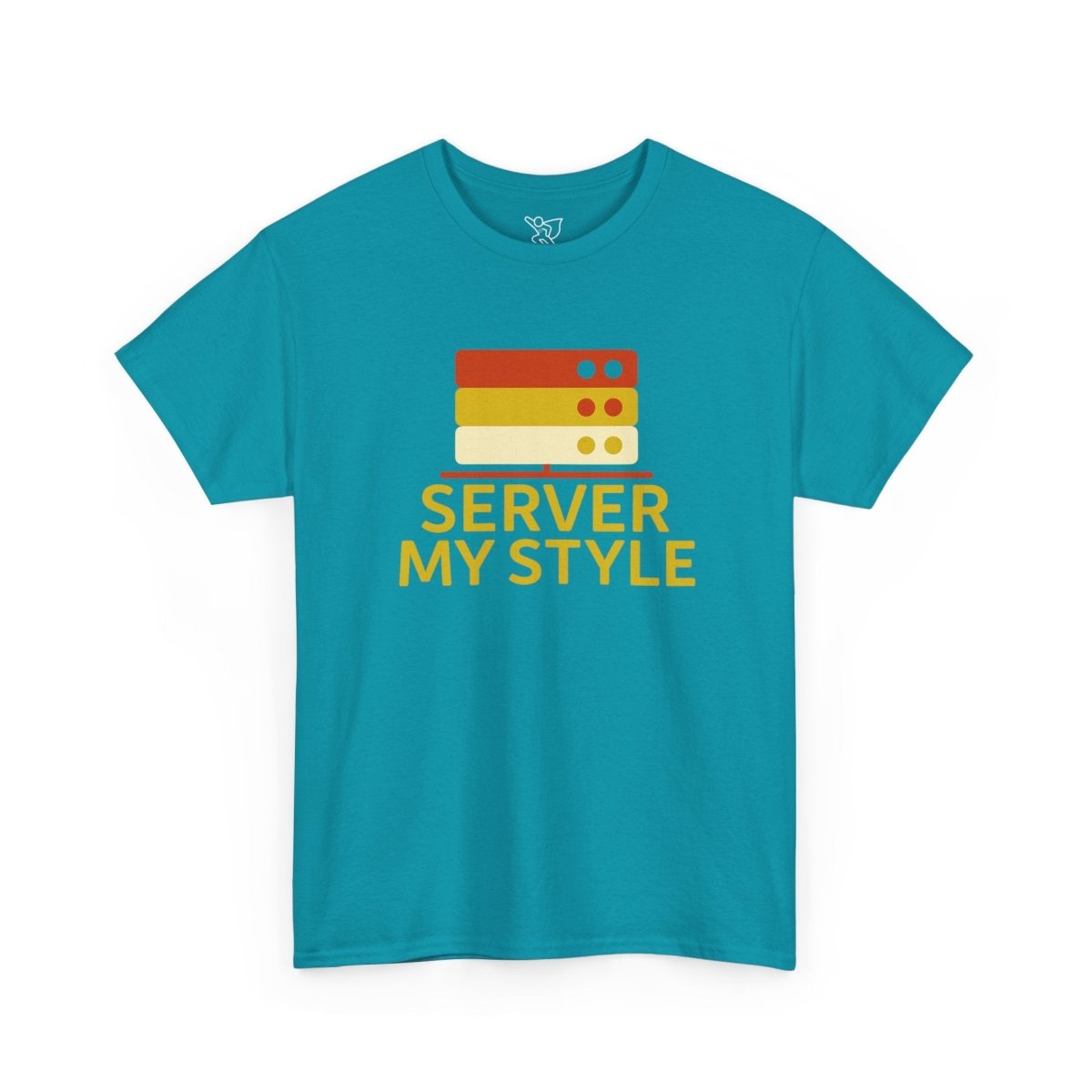 "Server My Style" Unisex Heavy Cotton Tee, Tech Humor Shirt, Geeky Gift, Casual Wear, Birthday Present, Everyday Comfort CW - 2 Yellow Orange - AI Tee Hero