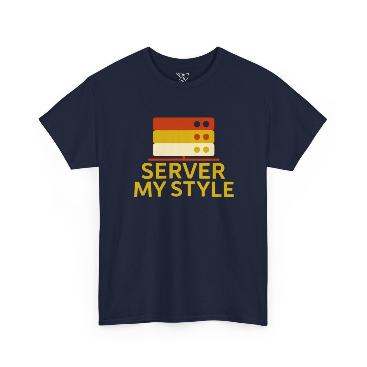 "Server My Style" Unisex Heavy Cotton Tee, Tech Humor Shirt, Geeky Gift, Casual Wear, Birthday Present, Everyday Comfort CW - 2 Yellow Orange - AI Tee Hero
