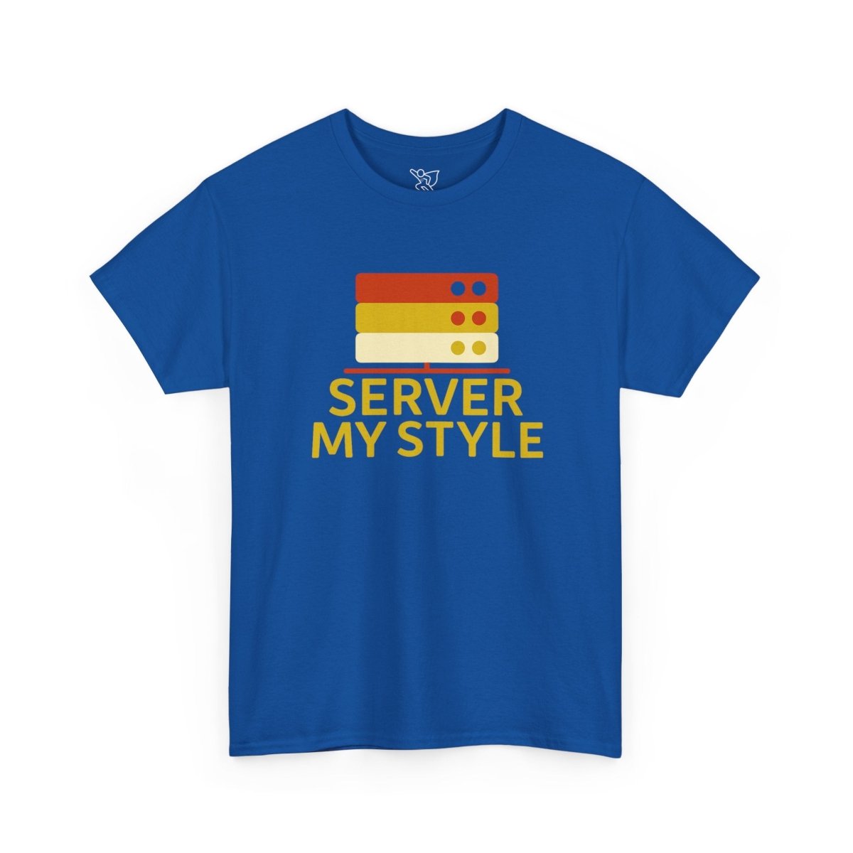 "Server My Style" Unisex Heavy Cotton Tee, Tech Humor Shirt, Geeky Gift, Casual Wear, Birthday Present, Everyday Comfort CW - 2 Yellow Orange - AI Tee Hero