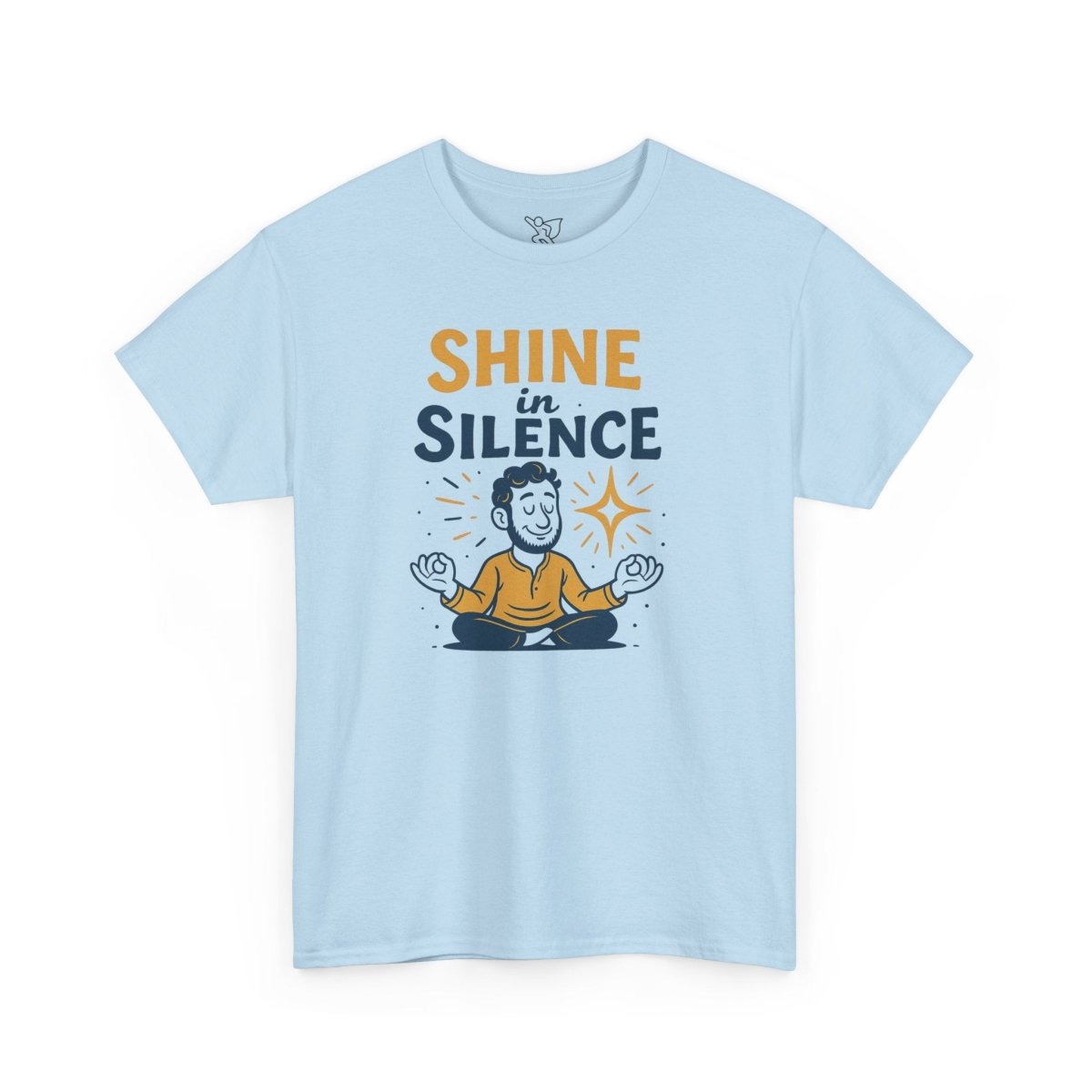 "Shine in Silence" Mindful Meditation Tee - Shine in Silence Unisex Cotton Shirt, Yoga Shirt, Gift for Meditators, Mindfulness Apparel, Relaxation Wear - MINDSet Collection - AI Tee Hero