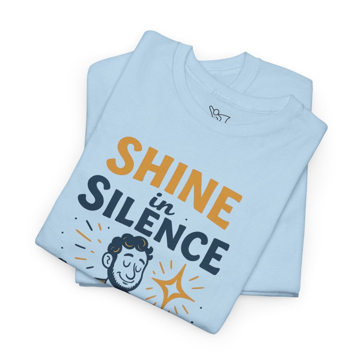 "Shine in Silence" Mindful Meditation Tee - Shine in Silence Unisex Cotton Shirt, Yoga Shirt, Gift for Meditators, Mindfulness Apparel, Relaxation Wear - MINDSet Collection - AI Tee Hero