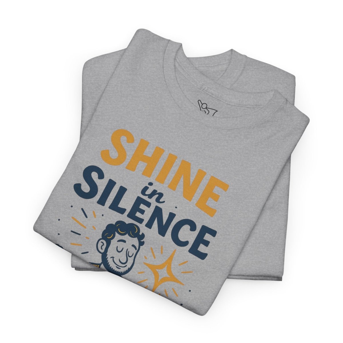 "Shine in Silence" Mindful Meditation Tee - Shine in Silence Unisex Cotton Shirt, Yoga Shirt, Gift for Meditators, Mindfulness Apparel, Relaxation Wear - MINDSet Collection - AI Tee Hero