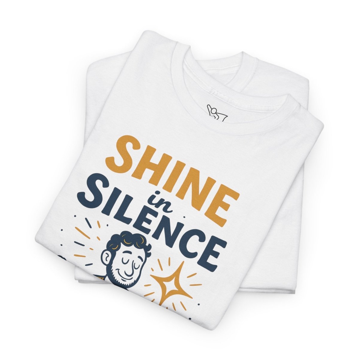 "Shine in Silence" Mindful Meditation Tee - Shine in Silence Unisex Cotton Shirt, Yoga Shirt, Gift for Meditators, Mindfulness Apparel, Relaxation Wear - MINDSet Collection - AI Tee Hero