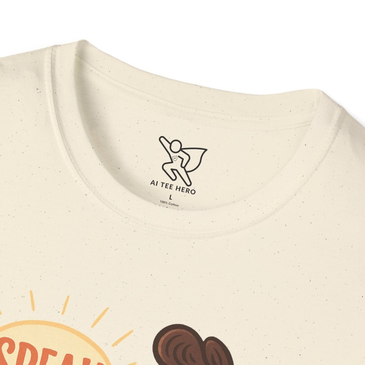 "Speak Softly" Unisex T-Shirt Softstyle Graphic Tee, Mindfulness and Relax Vibe, Inner Peace - MINDSet Collection - AI Tee Hero
