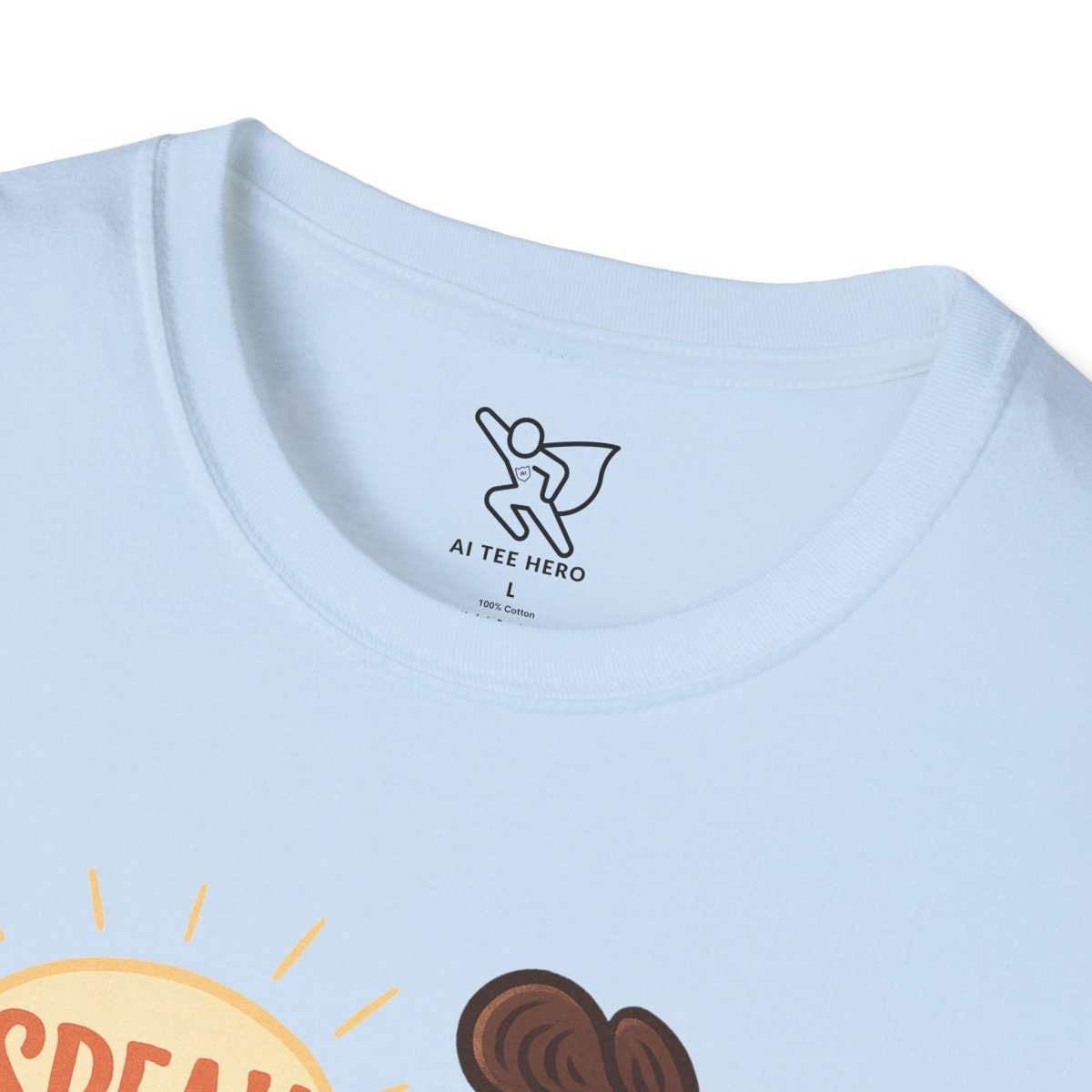 "Speak Softly" Unisex T-Shirt Softstyle Graphic Tee, Mindfulness and Relax Vibe, Inner Peace - MINDSet Collection - AI Tee Hero