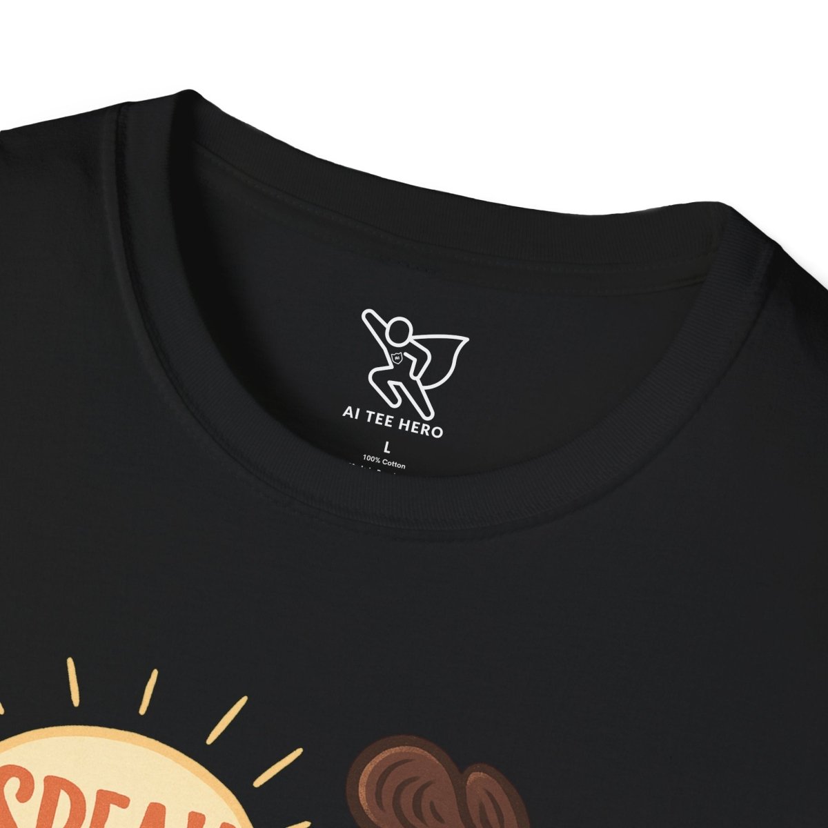 "Speak Softly" Unisex T-Shirt Softstyle Graphic Tee, Mindfulness and Relax Vibe, Inner Peace - MINDSet Collection - AI Tee Hero