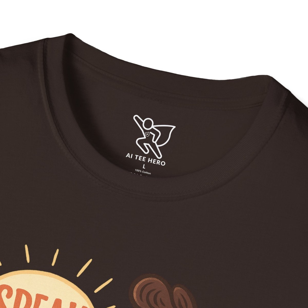 "Speak Softly" Unisex T-Shirt Softstyle Graphic Tee, Mindfulness and Relax Vibe, Inner Peace - MINDSet Collection - AI Tee Hero