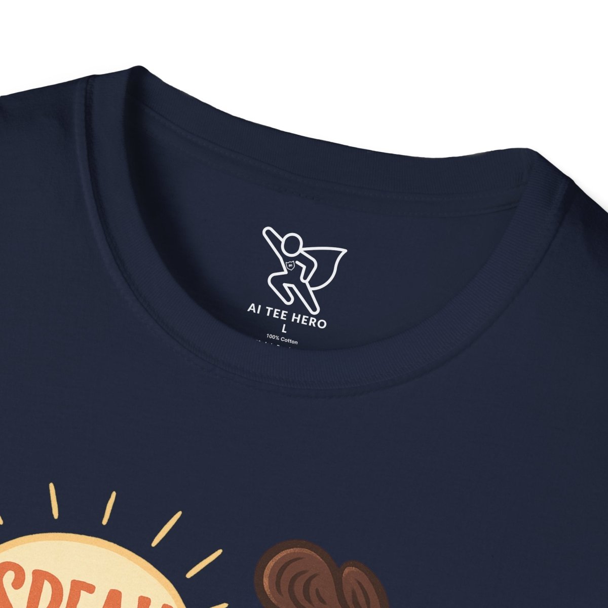 "Speak Softly" Unisex T-Shirt Softstyle Graphic Tee, Mindfulness and Relax Vibe, Inner Peace - MINDSet Collection - AI Tee Hero