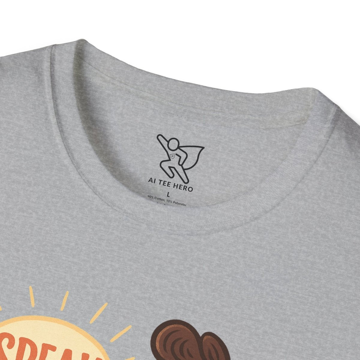 "Speak Softly" Unisex T-Shirt Softstyle Graphic Tee, Mindfulness and Relax Vibe, Inner Peace - MINDSet Collection - AI Tee Hero
