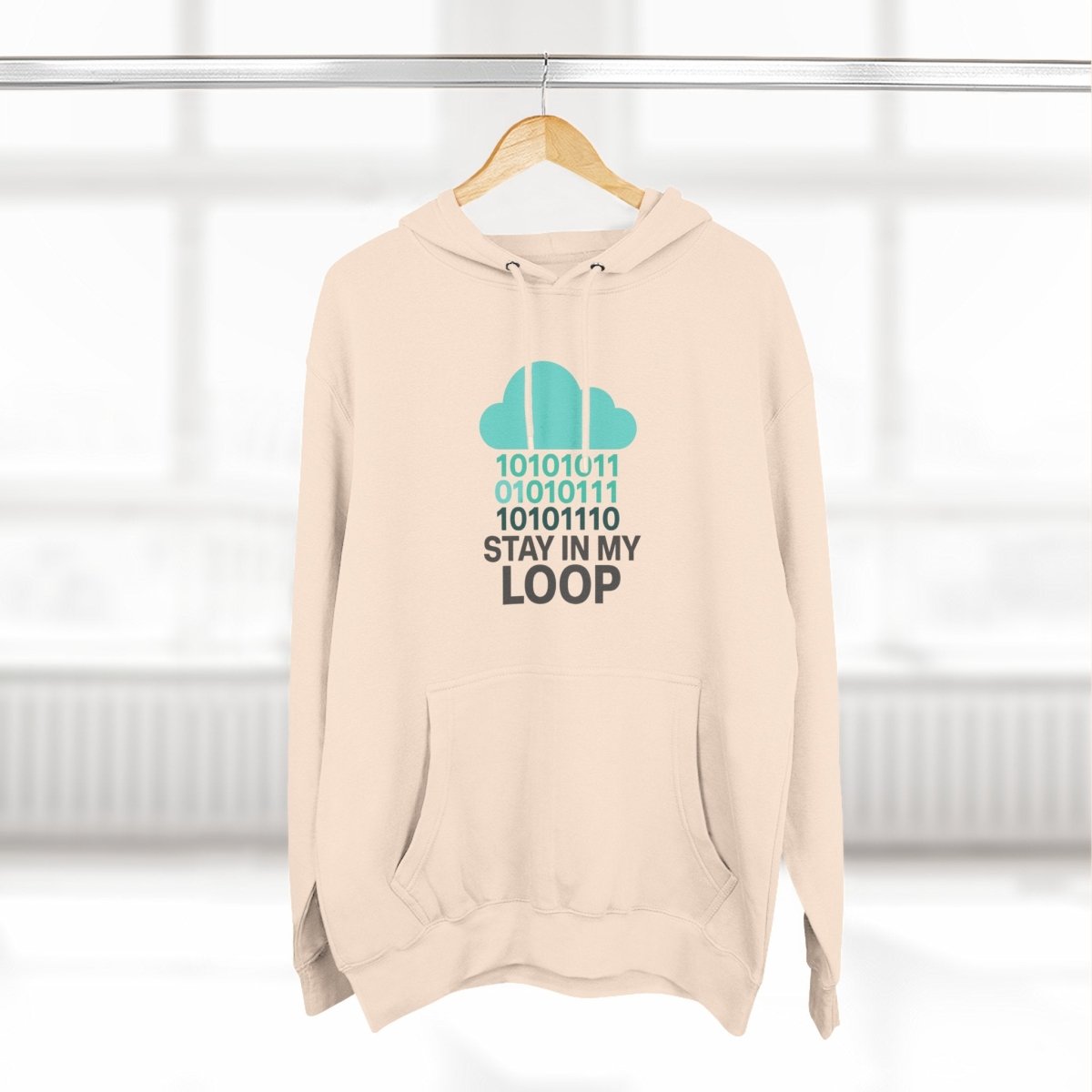 "Stay in My Loop" Cozy Tech - Inspired Fleece, Perfect for Programmers, Gamers, Gift for Tech Lovers, Casual Wear, Cozy Layering - AI Tee Hero