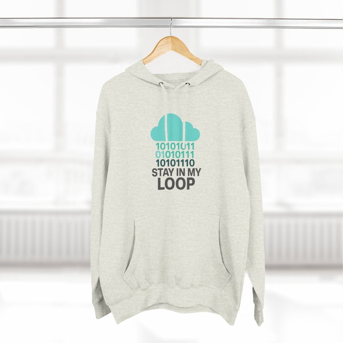 "Stay in My Loop" Cozy Tech - Inspired Fleece, Perfect for Programmers, Gamers, Gift for Tech Lovers, Casual Wear, Cozy Layering - AI Tee Hero
