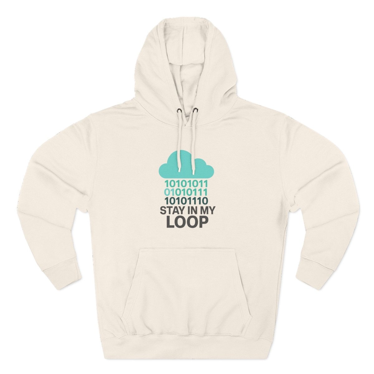 "Stay in My Loop" Cozy Tech - Inspired Fleece, Perfect for Programmers, Gamers, Gift for Tech Lovers, Casual Wear, Cozy Layering - AI Tee Hero
