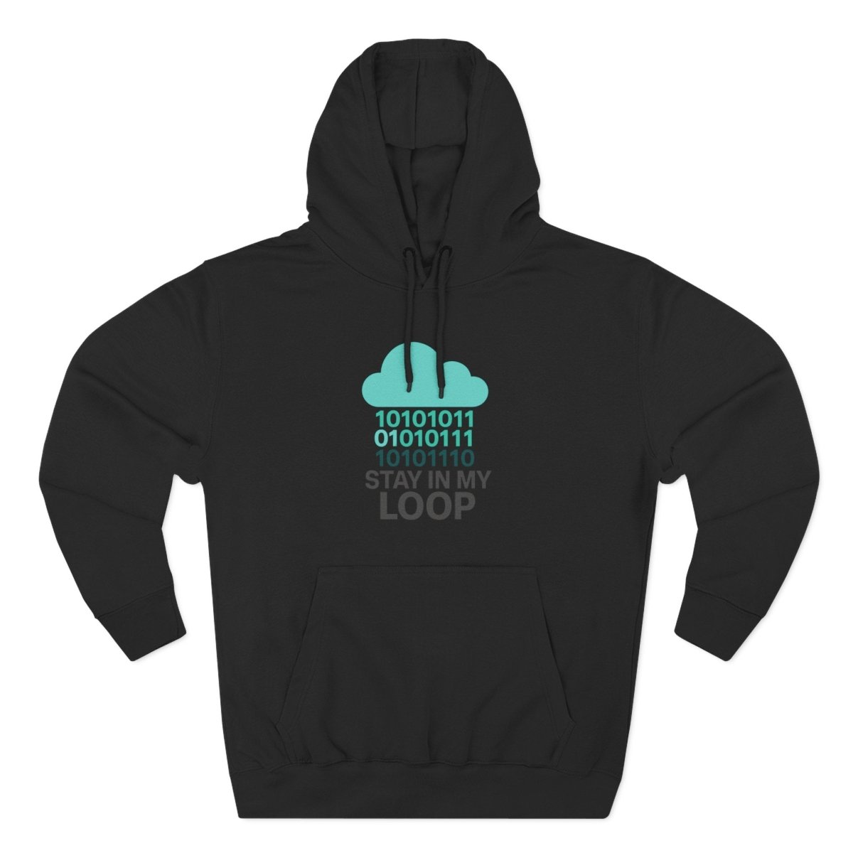 "Stay in My Loop" Cozy Tech - Inspired Fleece, Perfect for Programmers, Gamers, Gift for Tech Lovers, Casual Wear, Cozy Layering - AI Tee Hero