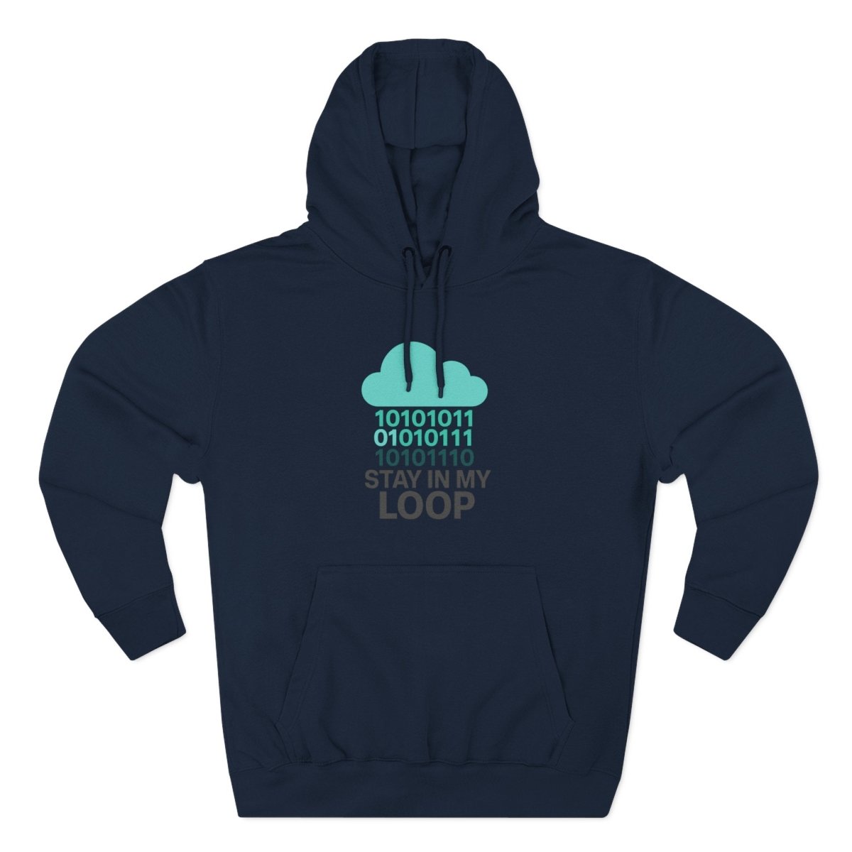"Stay in My Loop" Cozy Tech - Inspired Fleece, Perfect for Programmers, Gamers, Gift for Tech Lovers, Casual Wear, Cozy Layering - AI Tee Hero