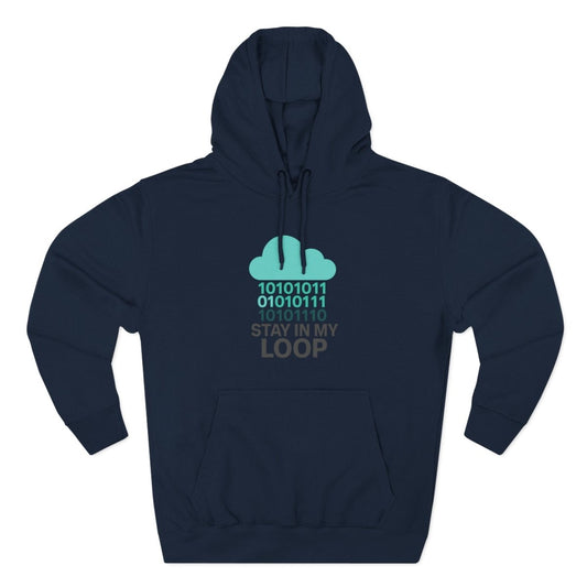 "Stay in My Loop" Cozy Tech - Inspired Fleece, Perfect for Programmers, Gamers, Gift for Tech Lovers, Casual Wear, Cozy Layering - AI Tee Hero