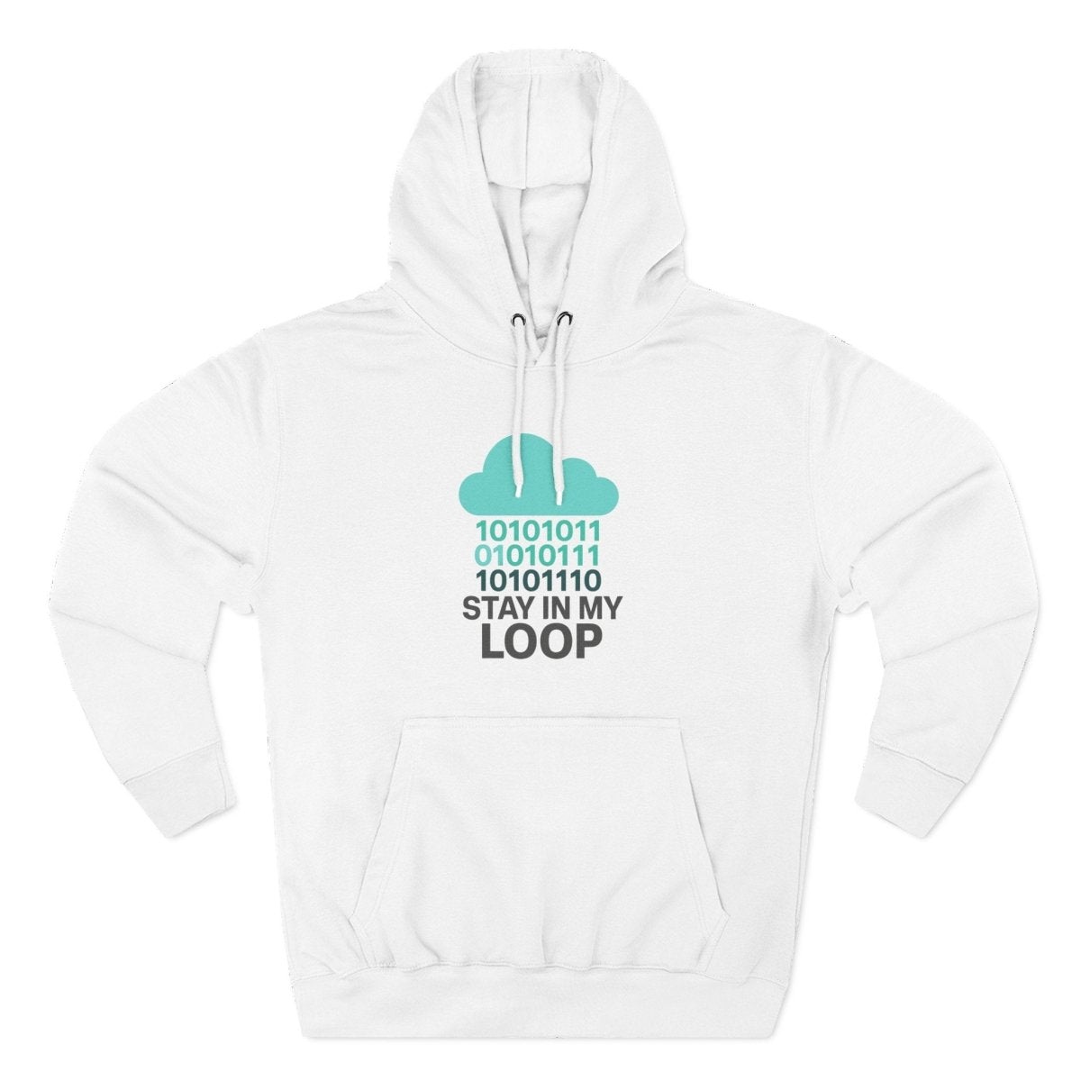 "Stay in My Loop" Cozy Tech - Inspired Fleece, Perfect for Programmers, Gamers, Gift for Tech Lovers, Casual Wear, Cozy Layering - AI Tee Hero