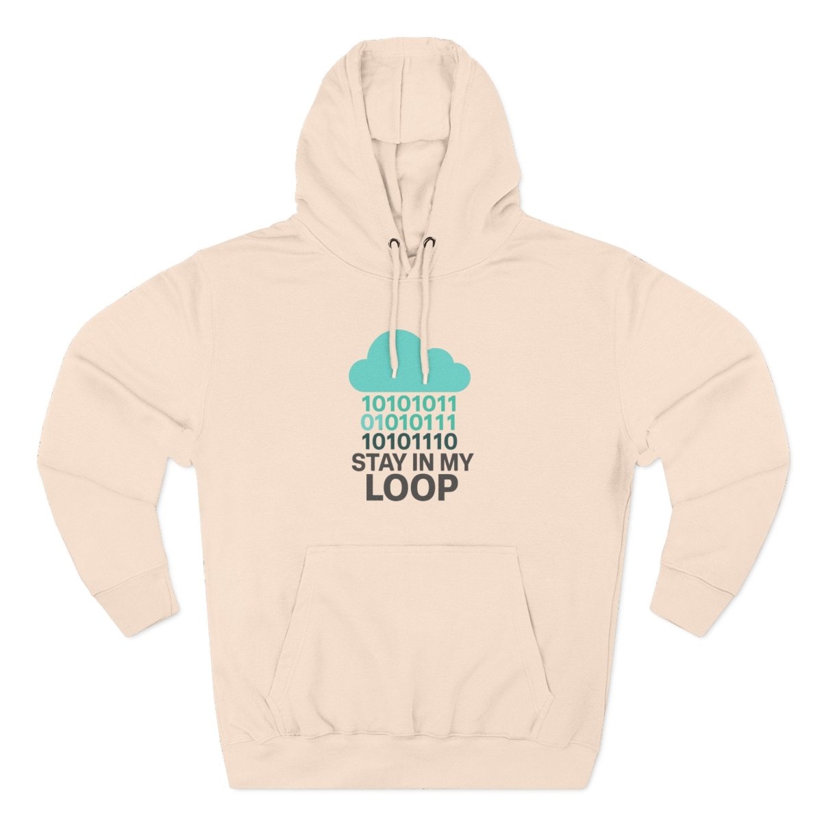 "Stay in My Loop" Cozy Tech - Inspired Fleece, Perfect for Programmers, Gamers, Gift for Tech Lovers, Casual Wear, Cozy Layering - AI Tee Hero