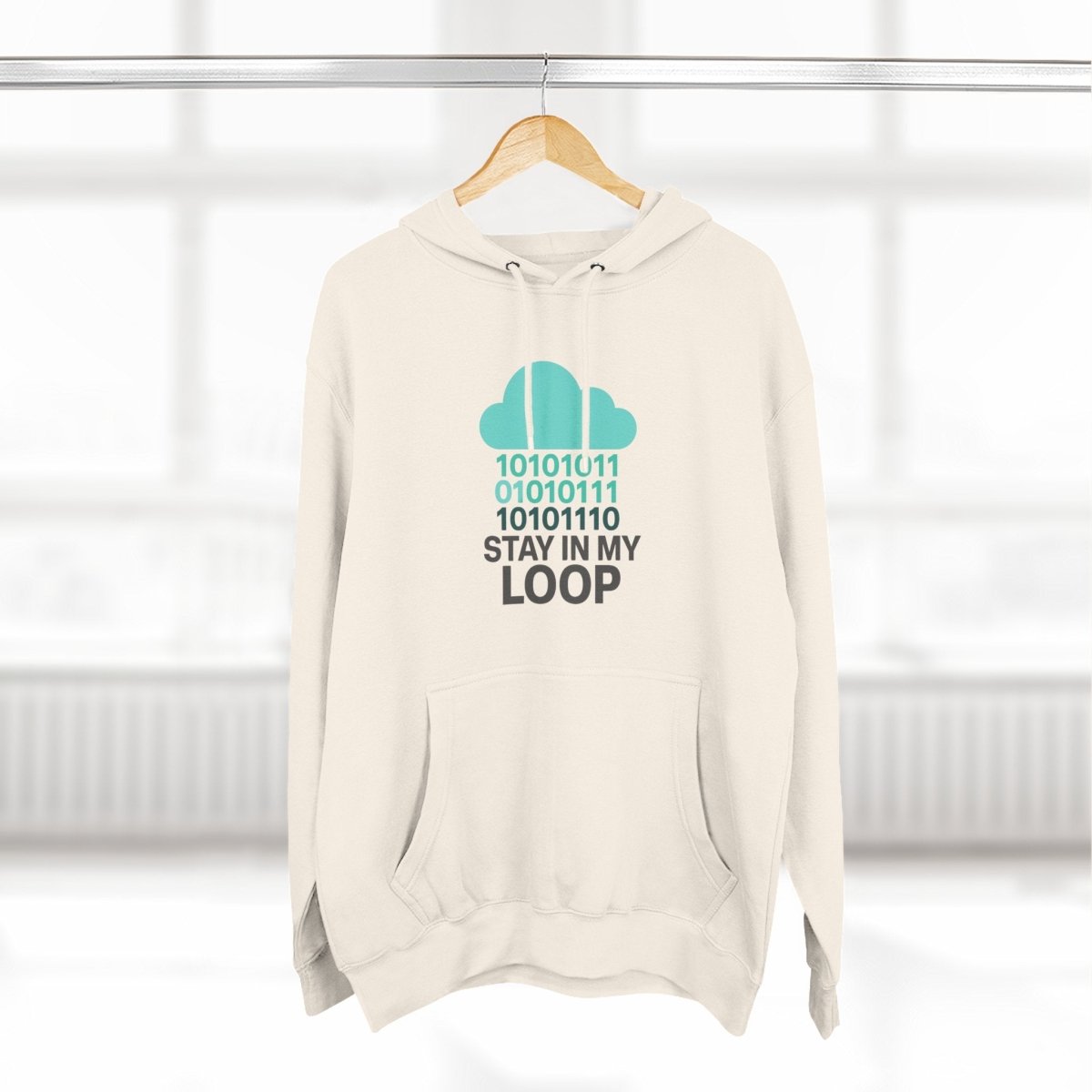 "Stay in My Loop" Cozy Tech - Inspired Fleece, Perfect for Programmers, Gamers, Gift for Tech Lovers, Casual Wear, Cozy Layering - AI Tee Hero