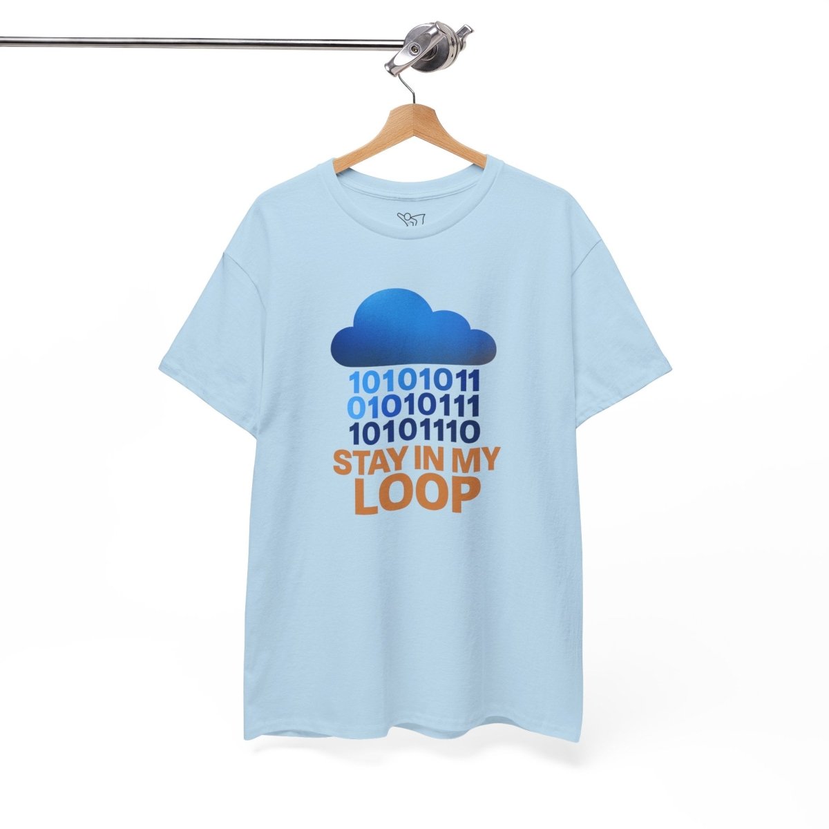 "Stay in My Loop T-Shirt" Tech Humor Shirt, Gift for Coders, Casual Everyday Wear, Cloud Design CW - 2 Orange - AI Tee Hero