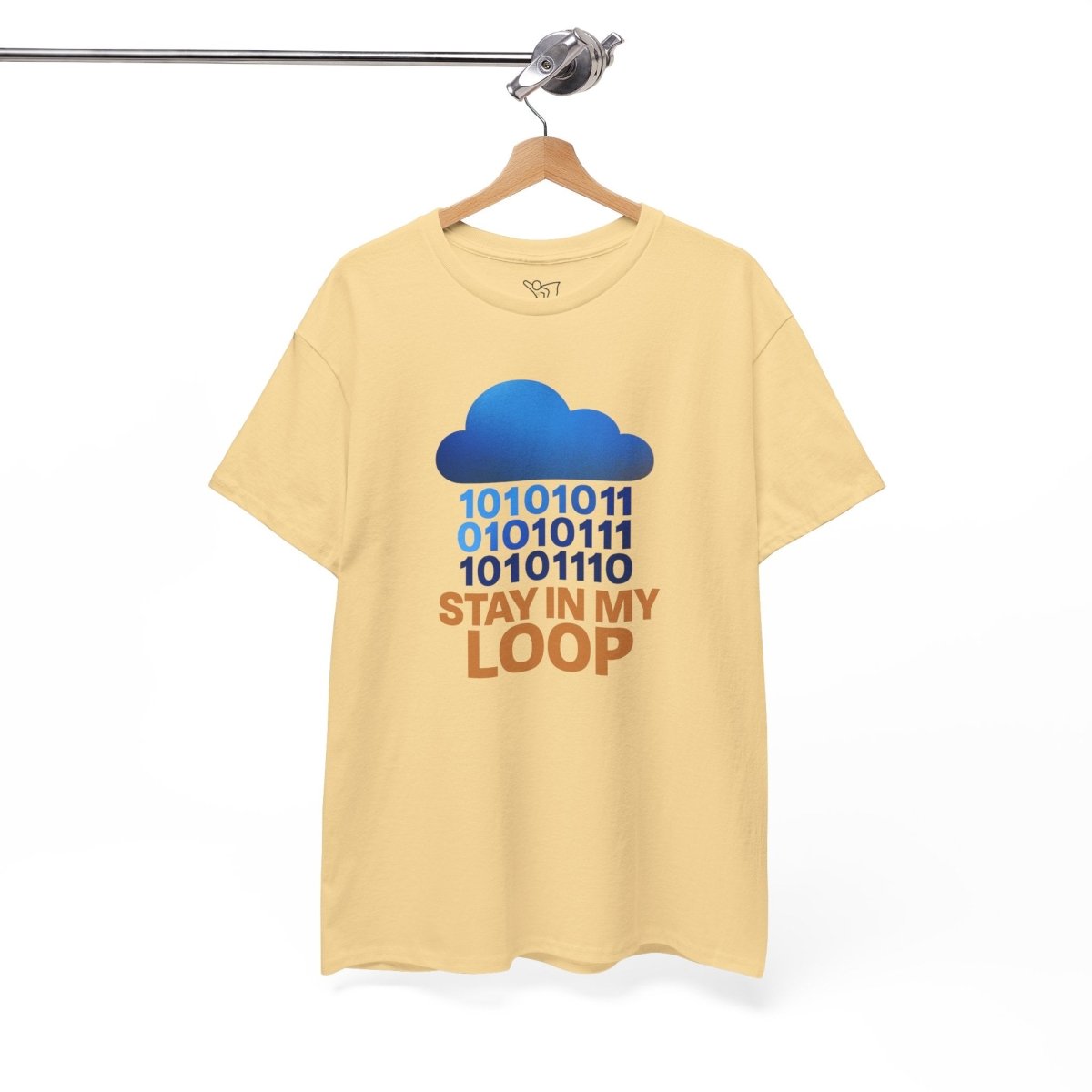 "Stay in My Loop T-Shirt" Tech Humor Shirt, Gift for Coders, Casual Everyday Wear, Cloud Design CW - 2 Orange - AI Tee Hero