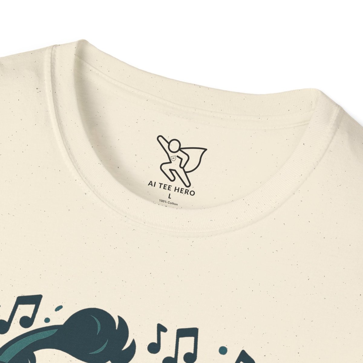 "Stream Peace" Unisex Softstyle T-Shirt - Stream Peace, Music Lover Gift, Casual Wear, Relaxation Tee, Music Streaming Shirt - MINDSet Collection - AI Tee Hero