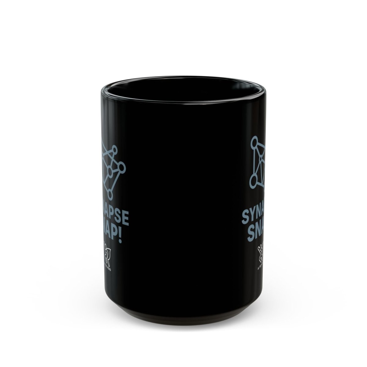 "Synapse Snap!" Black Coffee Mug - Brainy Gift for Science Lovers, Unique Office Decor, Chemistry & Psychology Enthusiasts - AI Tee Hero