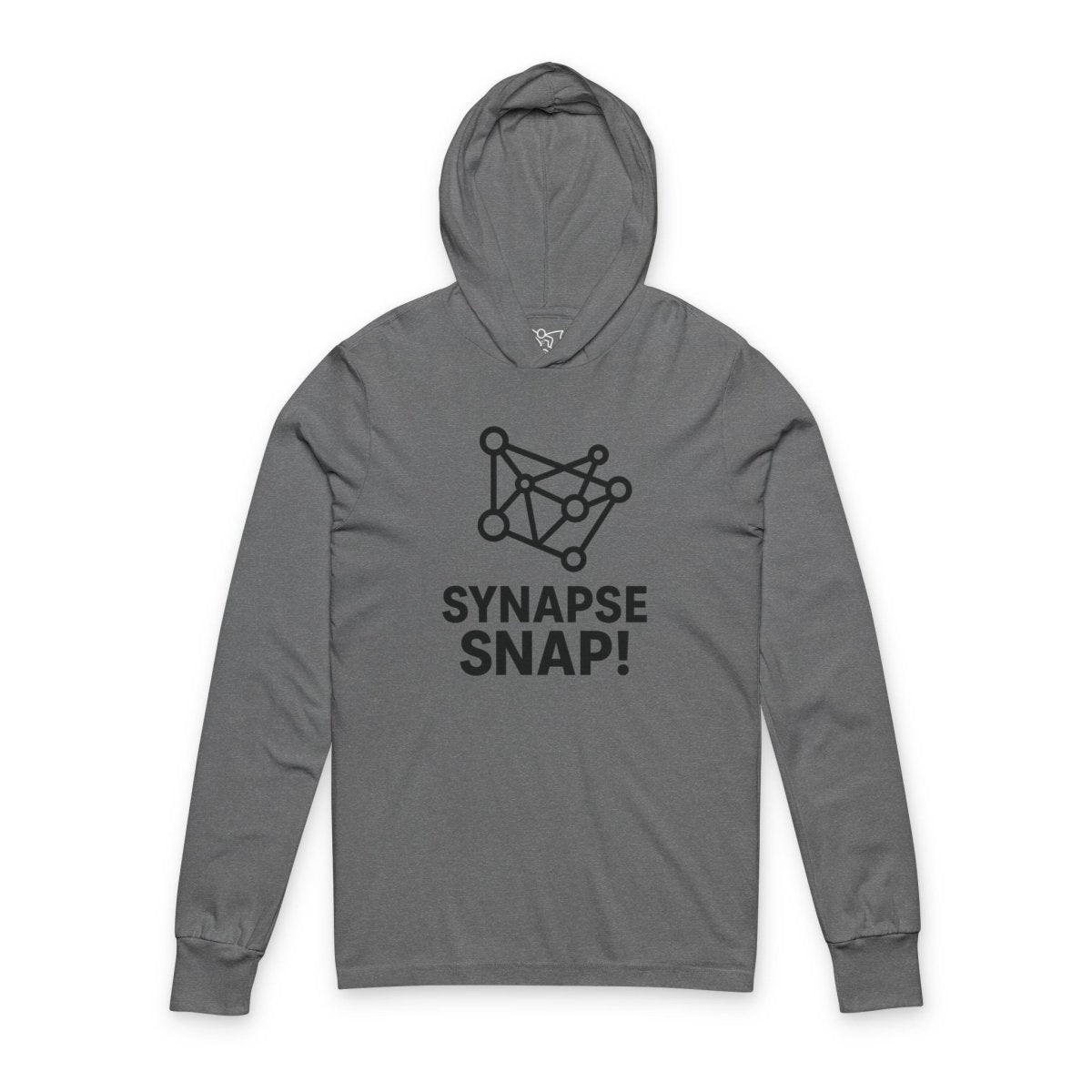 "Synapse Snap!" Unisex Hooded Long Sleeve Tee, Inspired by Science, Perfect for Casual Wear, Gifts for Nerds, Fall Activities, Stylish Tee - AI Tee Hero
