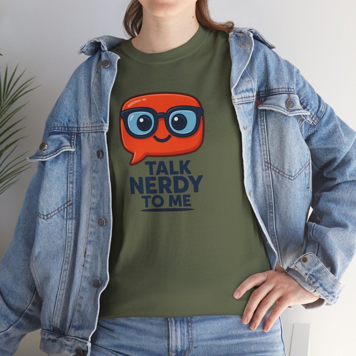 "Talk Nerdy to Me" Geeky Humor T-Shirt, Fun Cotton Tee, Nerdy Gift, Unisex Graphic Tee, Casual Everyday Wear - AI Tee Hero