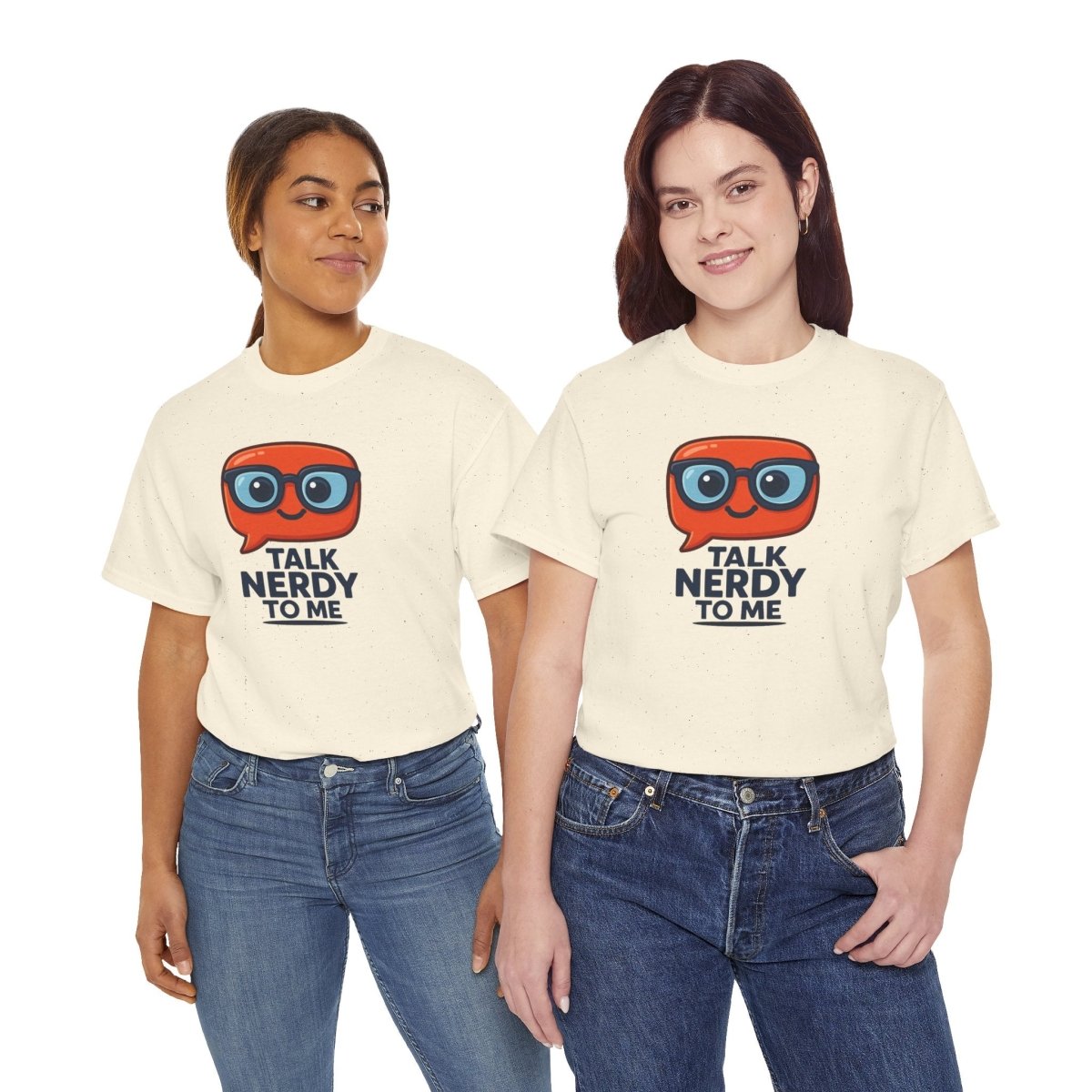"Talk Nerdy to Me" Geeky Humor T-Shirt, Fun Cotton Tee, Nerdy Gift, Unisex Graphic Tee, Casual Everyday Wear - AI Tee Hero