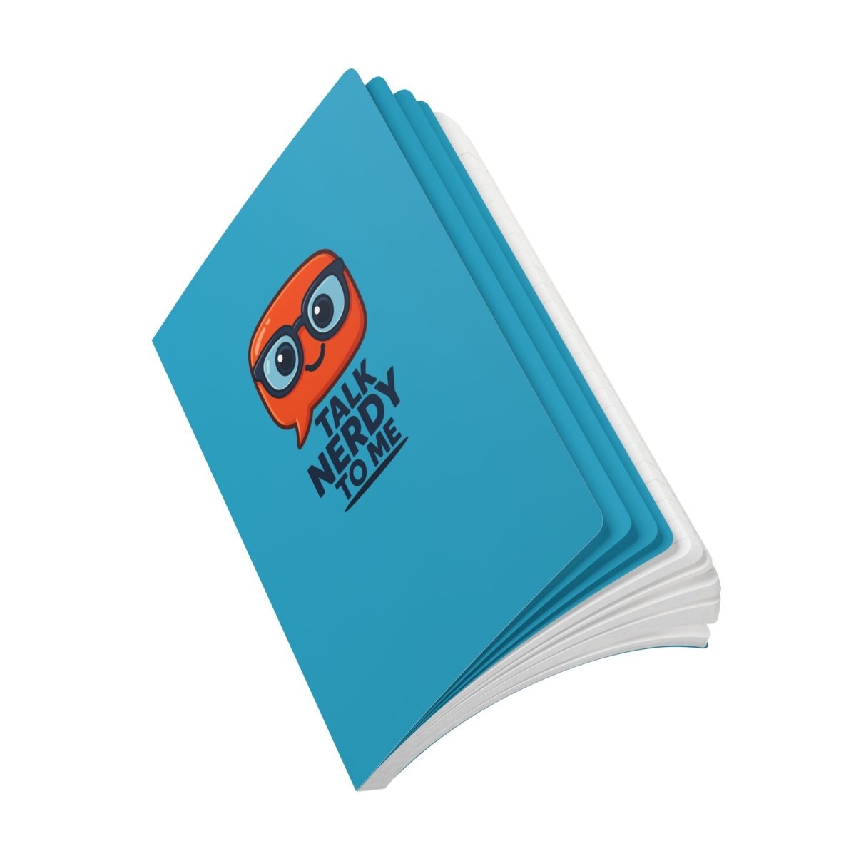 "Talk Nerdy to Me" Softcover Journal | Fun Writing Notebook for Students, Gift for Tech Lovers, School Supplies, Creative Brainstorming & Doodling - AI Tee Hero