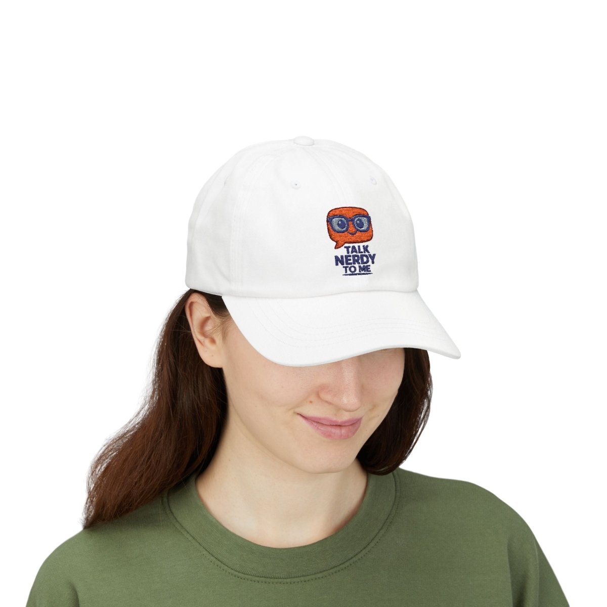 "Talk Nerdy to Me" Unisex Cap, Casual Wear, Gift for Dad, Father's Day, Nerd Culture Apparel - AI Tee Hero