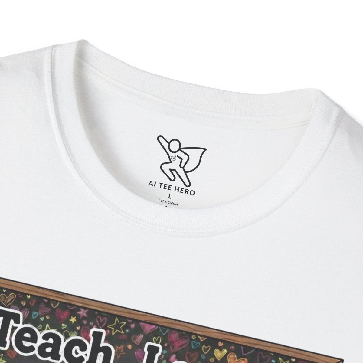 "Teach.Love.Inspire. Repeat Daily" CW - 1 Inspire Teacher T-Shirt, Gifts for Educators, Inspirational Tees, Cute Classroom Apparel, Teach Love Inspire Shirt - AI Tee Hero