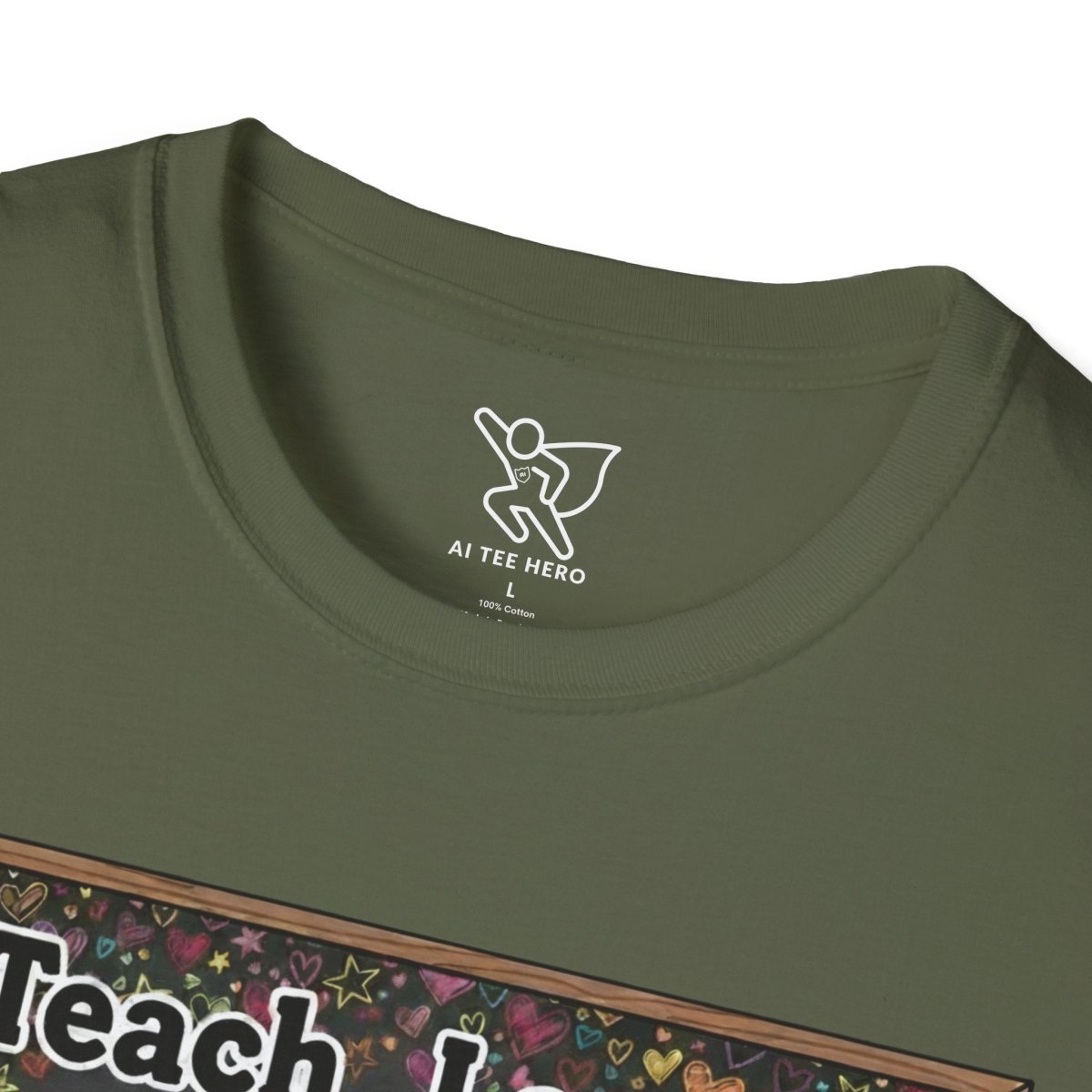 "Teach.Love.Inspire. Repeat Daily" CW - 1 Inspire Teacher T-Shirt, Gifts for Educators, Inspirational Tees, Cute Classroom Apparel, Teach Love Inspire Shirt - AI Tee Hero