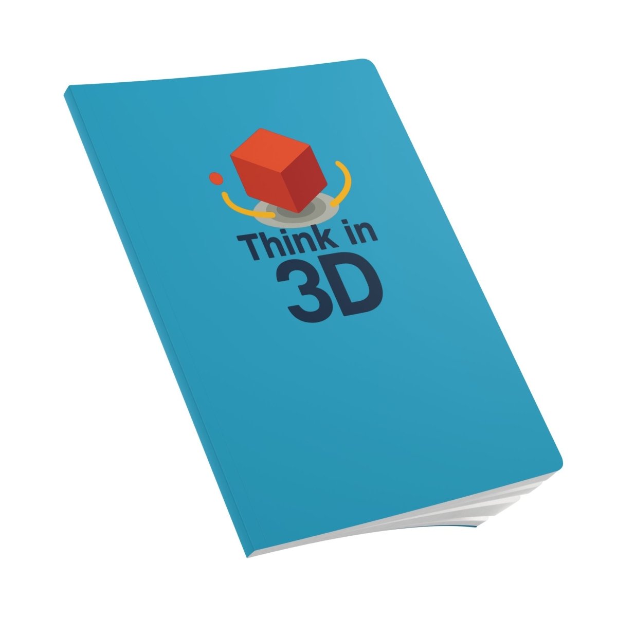 "Think in 3D" Creative & Motivational Softcover Journal, Inspirational Notebook, AI Tech Hero, Perfect for Students, Gifts, and More - AI Tee Hero