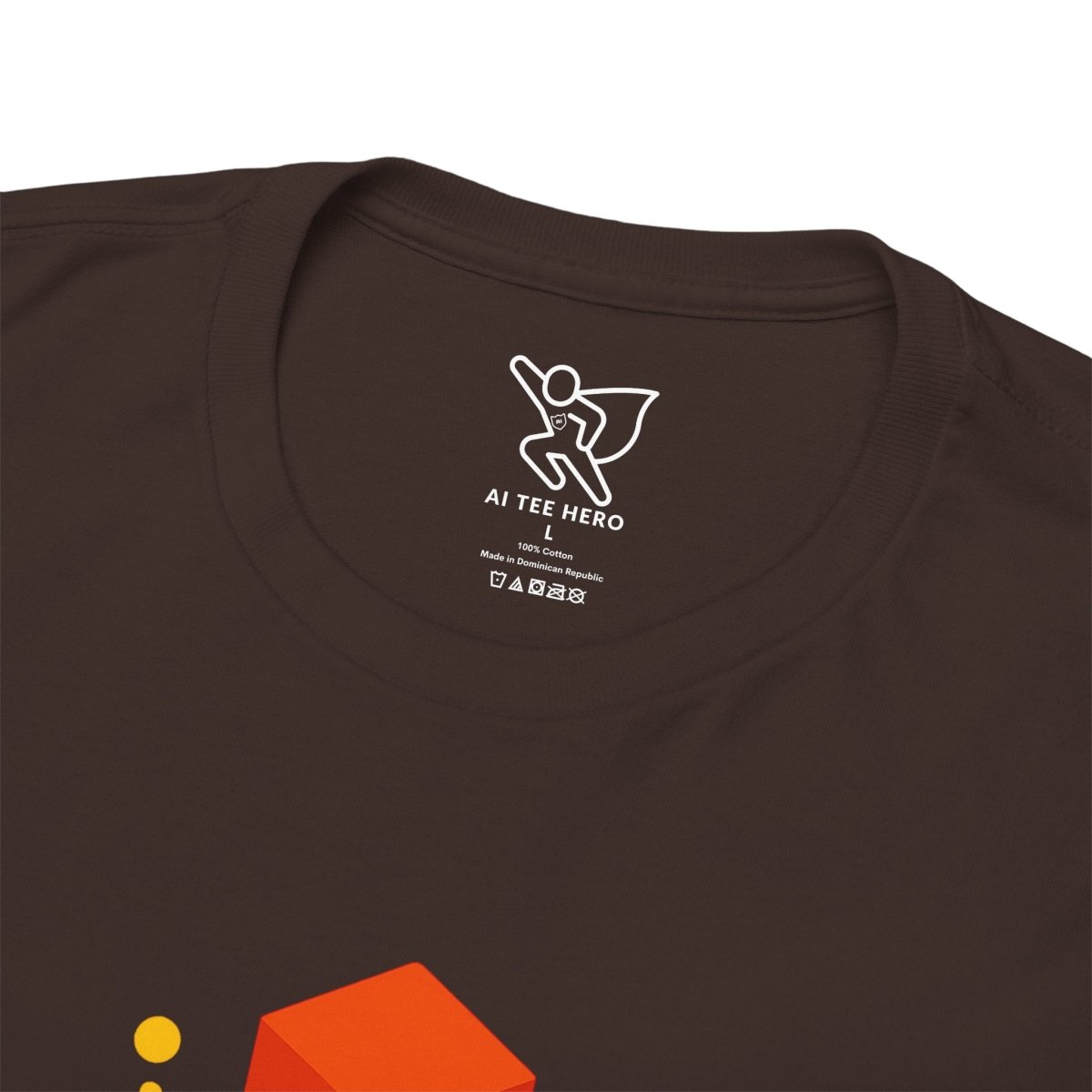 "Think in 3D" Graphic Cotton Tee, Fun T-Shirt Gift, Educational Apparel, Unisex Casual Wear, Creative Gift Idea CW - 1 Orange - AI Tee Hero