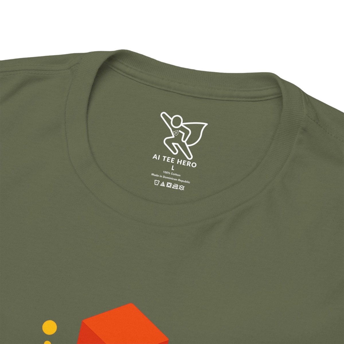 "Think in 3D" Graphic Cotton Tee, Fun T-Shirt Gift, Educational Apparel, Unisex Casual Wear, Creative Gift Idea CW - 1 Orange - AI Tee Hero