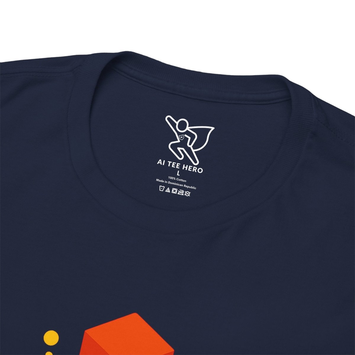 "Think in 3D" Graphic Cotton Tee, Fun T-Shirt Gift, Educational Apparel, Unisex Casual Wear, Creative Gift Idea CW - 1 Orange - AI Tee Hero