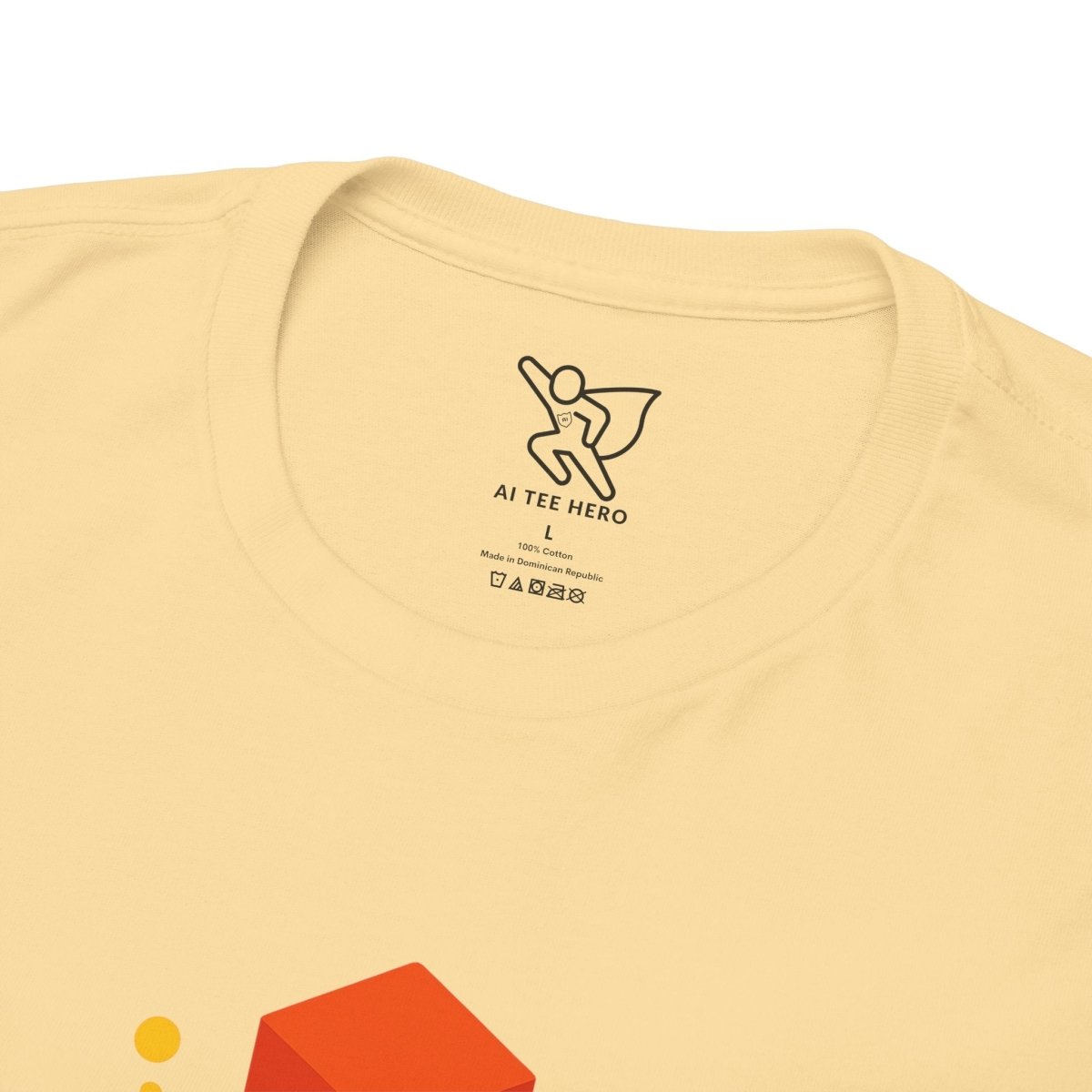 "Think in 3D" Graphic Cotton Tee, Fun T-Shirt Gift, Educational Apparel, Unisex Casual Wear, Creative Gift Idea CW - 1 Orange - AI Tee Hero