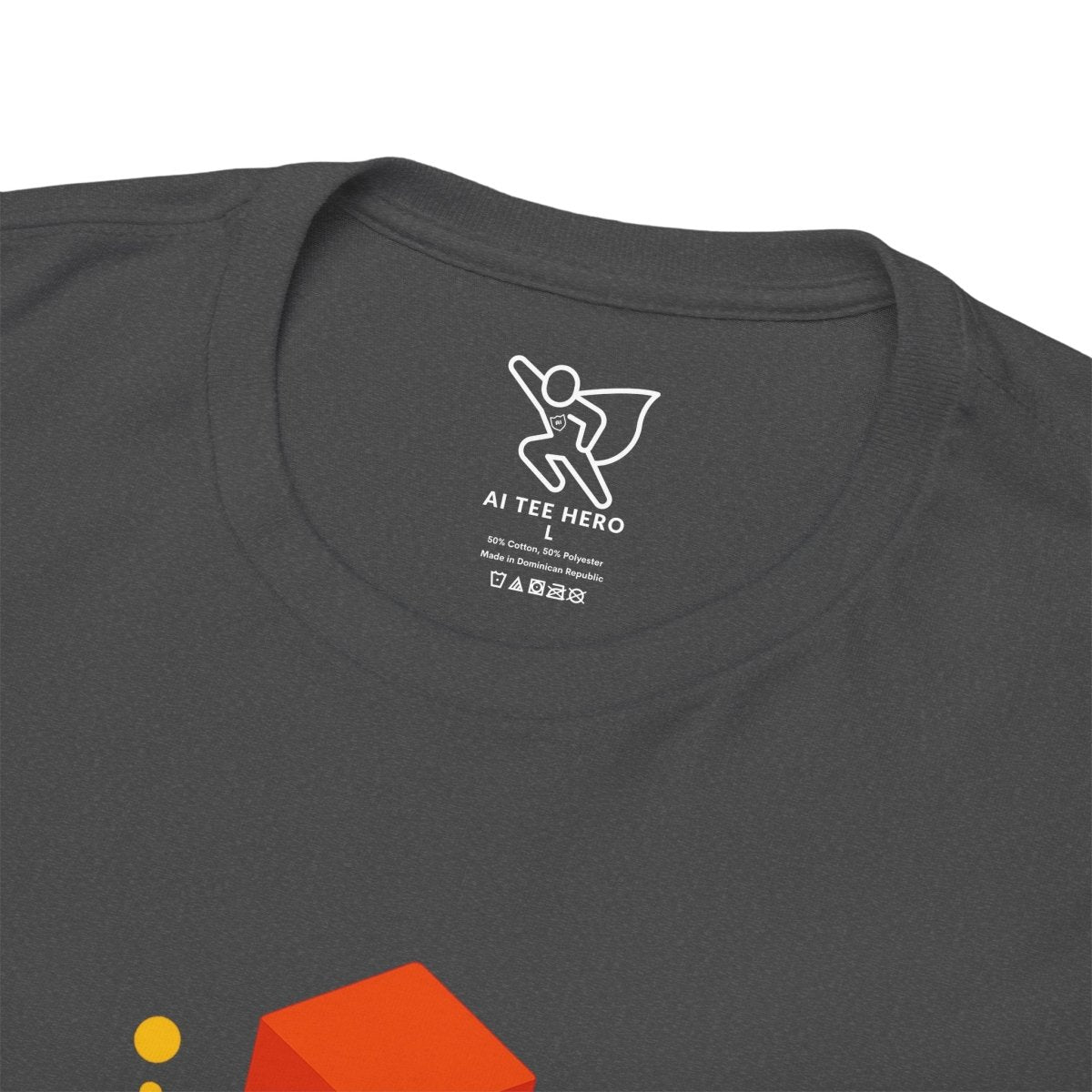 "Think in 3D" Graphic Cotton Tee, Fun T-Shirt Gift, Educational Apparel, Unisex Casual Wear, Creative Gift Idea CW - 1 Orange - AI Tee Hero