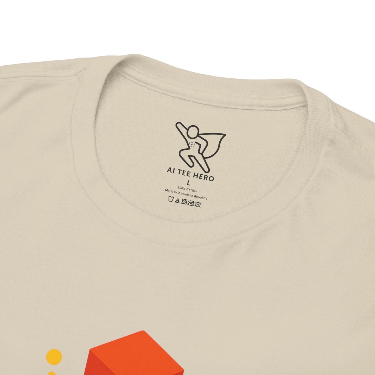 "Think in 3D" Graphic Cotton Tee, Fun T-Shirt Gift, Educational Apparel, Unisex Casual Wear, Creative Gift Idea CW - 1 Orange - AI Tee Hero