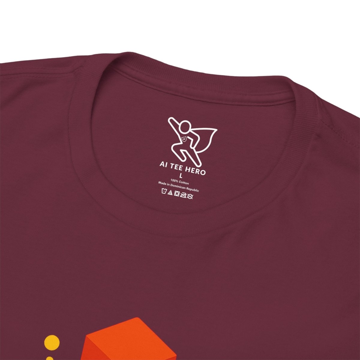 "Think in 3D" Graphic Cotton Tee, Fun T-Shirt Gift, Educational Apparel, Unisex Casual Wear, Creative Gift Idea CW - 1 Orange - AI Tee Hero
