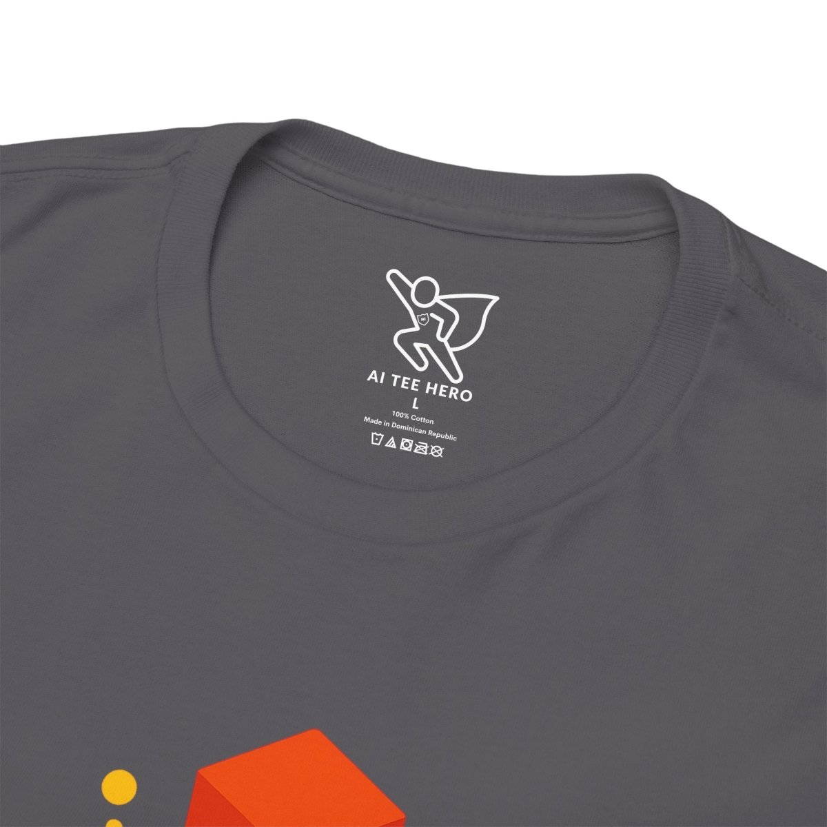 "Think in 3D" Graphic Cotton Tee, Fun T-Shirt Gift, Educational Apparel, Unisex Casual Wear, Creative Gift Idea CW - 1 Orange - AI Tee Hero