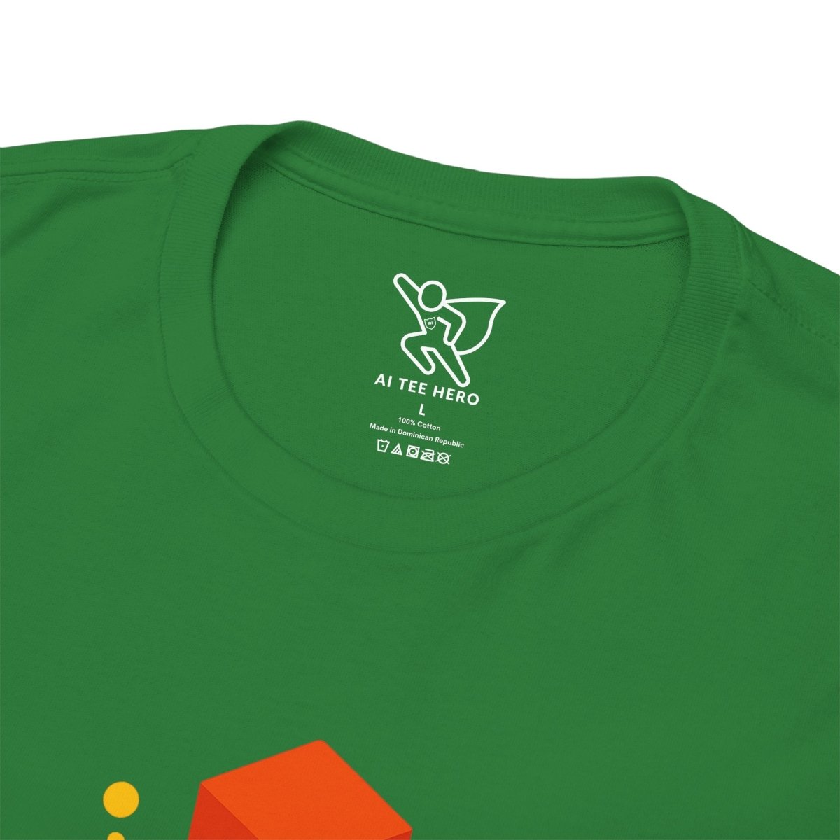 "Think in 3D" Graphic Cotton Tee, Fun T-Shirt Gift, Educational Apparel, Unisex Casual Wear, Creative Gift Idea CW - 1 Orange - AI Tee Hero