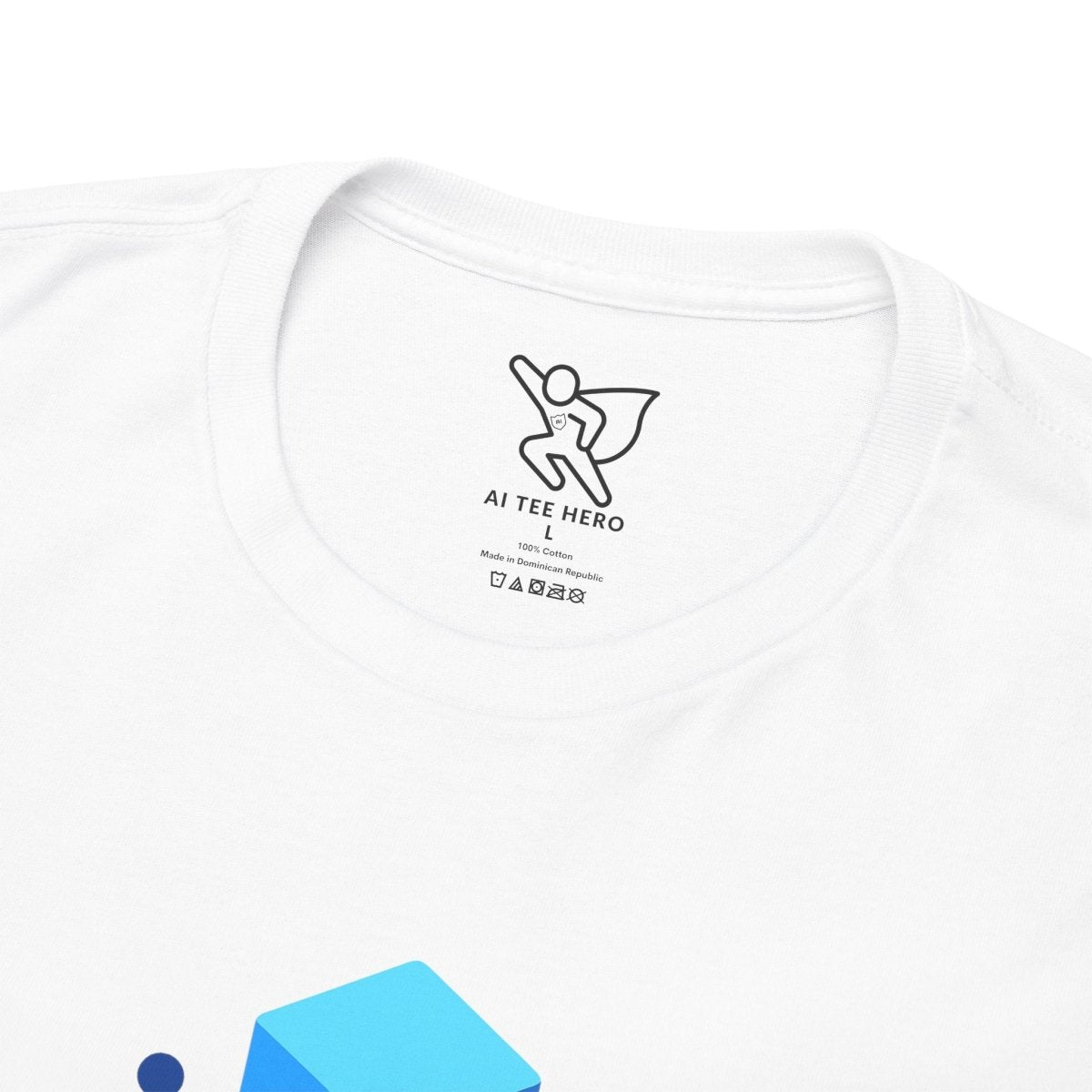 "Think in 3D" Graphic Cotton Tee, Fun T-Shirt Gift, Educational Apparel, Unisex Casual Wear, Creative Gift Idea CW - 2 Blue - AI Tee Hero