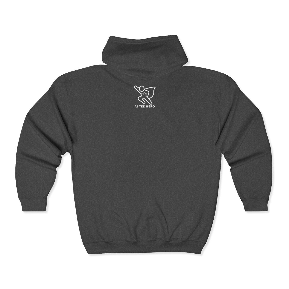 "Think in 3D" Zip Hoodie, Comfortable Layer, Gift for Tech Lovers, Perfect for Casual Days, Unisex Hooded Sweatshirt - AI Tee Hero